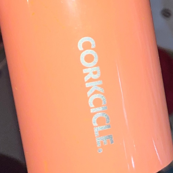 Coral orange Corksicle Canteen - Picture 2 of 9